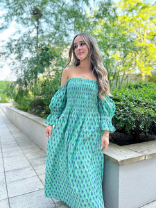 Robe longue en pur coton brodé solide Vintage respirant élégant pour l'automne vêtements de jour indien bloc imprimé coloré été - Product Image 6