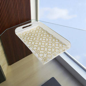 BANDEJA ACRÍLICA tres tamaños 14 '', 15 y 16'' Bandejas para servir de alta calidad Bandeja acrílica para servir Rectangular Precio bajo al por mayor - Product Image 5