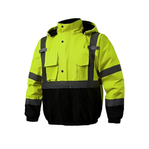 Chaqueta de trabajo pesado de invierno para hombre a medida Ropa de trabajo de invierno de alta visibilidad con resistencia al agua Ropa DE SEGURIDAD reflectante - Product Image 4
