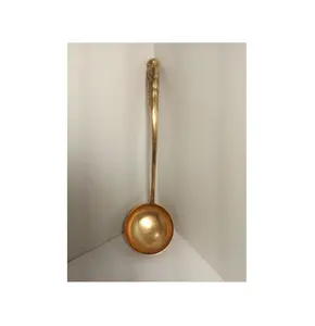 Cooking Utensil Soup Ladle Brass Food spoon Frying Spatula Ladle With long Handle designer look most demanding