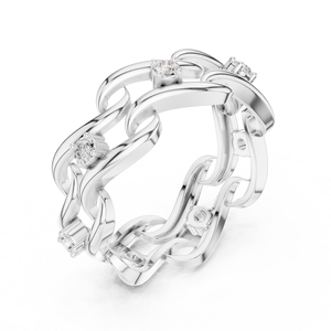 Anillo de compromiso solitario elegante de 10K para novia - Product Image 3