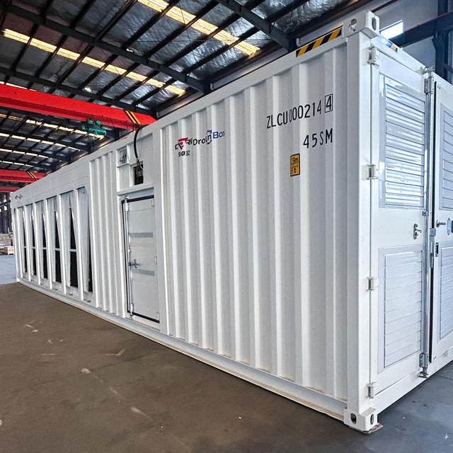 DrolinBox 40ft Hydro Mining Container Bitcoin Mining Box 192 S21 Hyd Liquid Cooling High Density Triple Power Supply protection