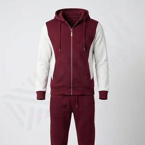 Conjunto Deportivo Informal con Capucha para Hombre, 100% Algodón, para Invierno, Tejido Transpirable y Cómodo, Talla Grande, para Entrenamiento, Trotar y Hacer Ejercicio - Product Image 1