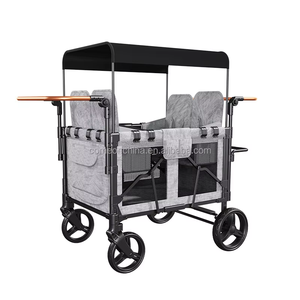 Có thể gập lại sang trọng Xe đẩy em bé trẻ em 4 chỗ ngồi pram Wagon xe đẩy với <span class=keywords><strong>TOP</strong></span> Sun canopy cho du lịch mẹ pram trẻ sơ sinh xe đẩy em bé - Product Image 3