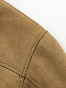 Chaqueta corta transpirable para mujer, novedad de otoño, moda informal, proceso de punto holgado de un solo pecho - Product Image 4