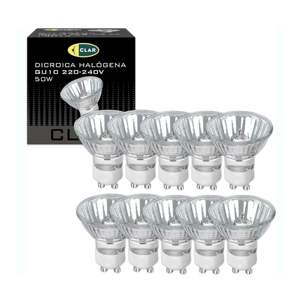 <b>GU10</b> 50W <b>Halogen</b> Dichroic Bulbs - Product Image 1