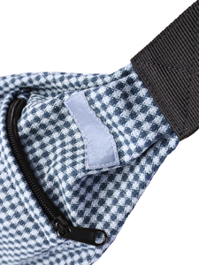 Porte-bébé en coton et lin bleu OEM, respirant, pour l'été, vente en gros - Product Image 5