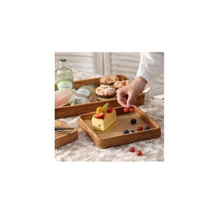 ถาดหวายสำหรับเสิร์ฟพร้อมดีไซน์สุดสร้างสรรค์ถาดหวายดีไซน์สุดสร้างสรรค์งานแฮนด์เมด - Product Image 2