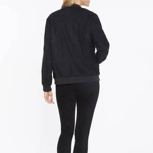 เสื้อแจ็คเก็ตบอมเบอร์วินเทจสำหรับผู้หญิง |   เสื้อแจ็คเก็ตลำลองแขนยาวกันลมพร้อมกระเป๋า |   เสื้อแจ็คเก็ตบอมเบอร์แฟชั่นฤดูใบไม้ผลิขายส่ง - Product Image 5