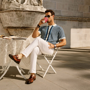 <strong>Men</strong> Striped <strong>Cardigan</strong> Sweater Short Sleeve Lapel Collar Button-up <strong>Men</strong> Knitwear Summer Sweater Shirts <strong>Cardigan</strong>