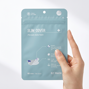 Patch anti-acné hydrocolloïde ultra-fin invisible - Fabriqué en Corée - EZ Touch Slim Cover 12 mm Patch cicatrisant extra-fin pour l'acné - Product Image 1