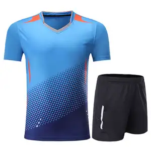 यूनिसेक्स टेनिस पहनने के कपड़े वर्दी उच्च गुणवत्ता नवीनतम डिजाइन बैडमिंटन वर्दी ऑनलाइन बिक्री टेनिस वर्दी के लिए