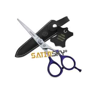 Ciseaux de coiffure professionnels 3 anneaux en acier inoxydable de 7 pouces, lame fine et tranchante pour barbier - Product Image 4