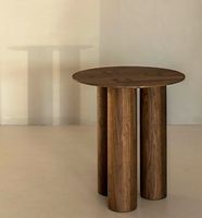 Table basse au design unique, mobilier moderne de luxe pour la maison, table d'appoint en bois de manguier de haute qualité, finition foncée