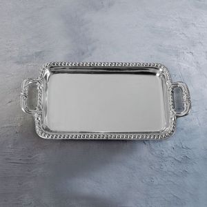Antique Polished Metal Serving <b>Tray</b> <b>With</b> <b>Mirror</b> Finish Suitable For Traditional Indian Homes And Cultural Ceremonies - Product Image 6