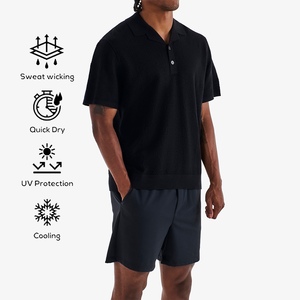 Camisas de Polo de Golf para Hombre al por Mayor, Nailon/Cachemira, 100% Algodón, Ligeras, Transpirables, de Secado Rápido, Manga Corta, Cuello de Polo - Product Image 5