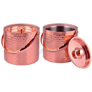 De acero inoxidable al por mayor prima de doble pared de cobre cubo de hielo - Product Image 3