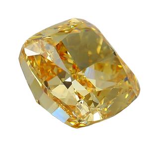 Diamant de coussin créé par laboratoire jaune fantaisie de 9,61 ct - Product Image 3