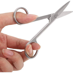 เครื่องมือผ่าตัดเหล็กตรงและโค้งกรรไกรสัตวแพทย์ทางการแพทย์ - Product Image 1