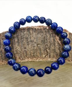 Certified Lab Lapis Lazuli <b>Bracelet</b> for <b>Men</b> & Women 8MM Natural Energised Blue Stones Good Luck <b>Charm</b> - Product Image 1