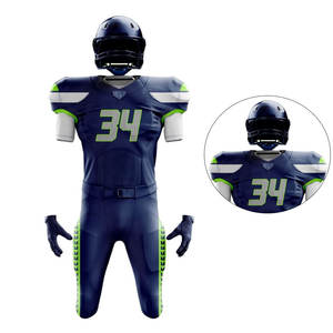 Mejor Precio Venta Caliente Uniforme de Fútbol Americano Venta Caliente Precio Barato Ropa Deportiva Transpirable Uniformes de Fútbol Americano - Product Image 2