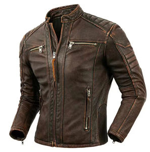 Top vente hommes élégant veste en cuir différentes couleurs disponibles dans le meilleur prix de vente en cuir hommes veste 2025 OEM entretenu - Product Image 1