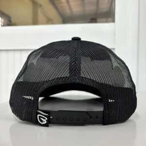 หมวกแก๊ปหนังปักลายโลโก้หมวกทรักเกอร์6แผงกลางโปรไฟล์กลางสำหรับ3D เย็บปักโลโก้ตามสั่ง - Product Image 3