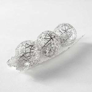 ชามสเตนเลสสตีลดีไซน์ใหม่ล่าสุดชามใส่ผลไม้และถั่วและผลไม้แห้งทำจากโลหะหลายช่อง - Product Image 6