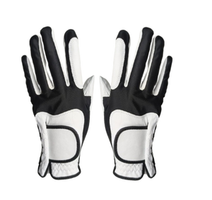Gants de golf personnalisés pour hommes et dames combinaison de paume en cuir Cabretta et de tissu en nylon pour les sports gauche et droite utilisation en extérieur - Product Image 5