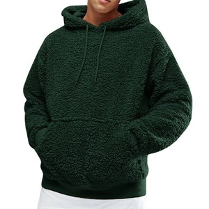 Nouvelle tendance hiver Sherpa moelleux polaire poids lourd pull à capuche sweats unisexe impression numérique écologique Pakistan - Product Image 1