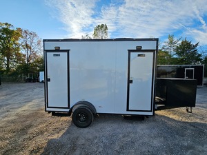 รถเทรลเลอร์อาหารแบบลากได้7 'x 12' พร้อมระบบติดตาม GPS สำหรับจัดเลี้ยงในเชิงพาณิชย์ - Product Image 5