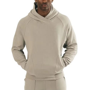 Sudaderas con Capucha para Hombre, Felpa Francesa, 100% Algodón, Sin Cordones, Gruesas, de Alta Calidad, Talla Grande - Product Image 1