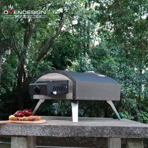 Expédition rapide Grand <span class=keywords><strong>four</strong></span> à pizza extérieur Gaz 16 pouces <span class=keywords><strong>Four</strong></span> à pizza de cuisson à rotation manuelle intégrée avec pierre à pizza - Product Image 6