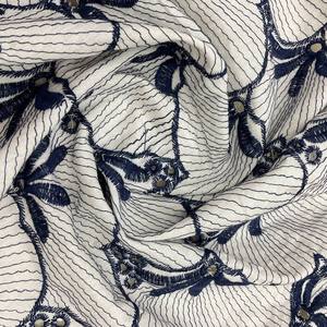 Pure Viscose Fabric with <b>Embroidery</b> for Fancy Kurta Dresses Soft <b>Material</b> - Product Image 1