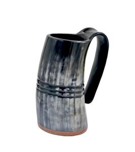 Jarra de Cerveza Vikinga de Cuerno Natural de Último Diseño con Abrebotellas, Decoración Nórdica para el Hogar, Jarra de Cerveza y Vino al Mejor Precio - Product Image 1