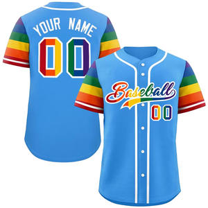 Vente en gros de chemises de baseball simples à impression personnalisée Haut de baseball maillot de baseball bon marché pour hommes avec sublimation - Product Image 3