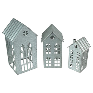 Soporte de luz de té de Metal plateado directo de fábrica hecho a mano pintado a mano Navidad Hogar granja mesa de comedor decoración ambiente - Product Image 3