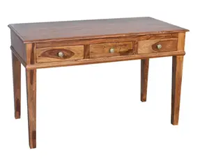 Mesa de escritório vintage de luxo moderna de alta qualidade por atacado, mesa de escritório em madeira natural contemporânea, mesa de console