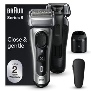 Afeitadora Eléctrica Recargable para Hombre, 5 Elementos de Afeitado, Uso en Seco/Húmedo, Limpieza Automática, Recortadora Interfazable, IPX7 para Cuerpo - Product Image 1