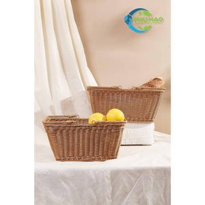 Cesta de mimbre tejida a mano de buena calidad cesta de campo VINTAGE vietnamita cesta de picnic de regalo de huevo de Pascua con asa para todas las salidas - Product Image 5