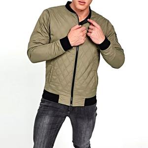 Chaqueta Bomber de Algodón 100% con Cremallera Frontal, Diseño Personalizado, Bordado, Estilo Urbano, Alta Calidad, Informal, para Invierno, Ropa Urbana para Hombre - Product Image 4