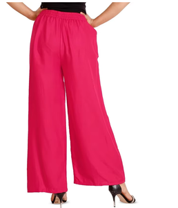 Pantalon Palazzo en lin de rayonne léger d'été pour femmes pantalon de travail élégant à jambes larges personnalisé-vente en gros confortable et élégant - Product Image 3