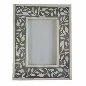 Handmade Bone Inlay Photo Frame Customized Material With Bone I Frame Inlay Photo Frame by Crescent Crafts - Product Image 1