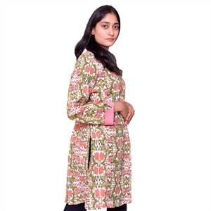 Chaqueta Acolchada para Mujer, Estampada a Mano, con Capa de Algodón Suave, Chaquetas Acolchadas para Mujer en Oferta - Product Image 3