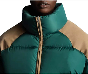 2025 couleur unie décontracté sur mesure combinaison de couleurs personnalisée veste bouffante de style court personnalisée fabriquée au Pakistan - Product Image 4