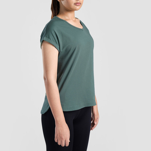 Camisetas de algodón informales de mujer personalizadas, camisetas de moda con estilo, proveedores de moda, fabricantes de ropa al por mayor - Product Image 6