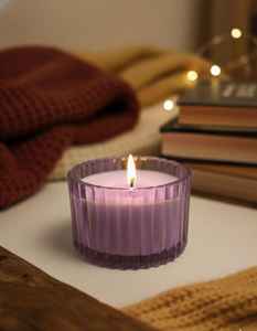 Ribbed Glass <b>Candle</b> <b>Scented</b> <b>Candles</b> With Custom Brand Logo & Personalized Box for Home Decoration Best Rate from Manufacturer - Product Image 6