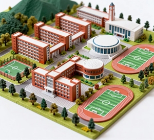 Servicio de Impresión <span class=keywords><strong>3D</strong></span> Industrial FDM SLM SLA, Modelo de <span class=keywords><strong>Arquitectura</strong></span> en Miniatura, Impresión <span class=keywords><strong>3D</strong></span> Económica, Superficie Pulida, Tamaño y Color Personalizados - Product Image 2