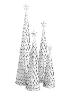 Juego de 3 Árboles de Navidad Dorados de Metal para Mesa, Árbol Dorado de Alta Calidad para Mesa - Product Image 6