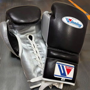 Guantes de Boxeo de Cuero Vacuno para Hombre, para Entrenamiento de Sparring, Ejercicios de Gimnasio y Programas de Ejercicio Físico - Product Image 1